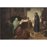 VERÓNICA MOSTRANDO EL DIVINO ROSTRO SOBRE EL PAÑO by A la Manera de Jozef Janssens, Óleo sobre tela, offered Sep 2024