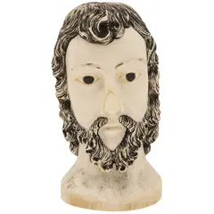 MÉXICO, CA. by Busto de Jesús, 1900, Talla en marfil con detalles entintados, offered Sep 2024