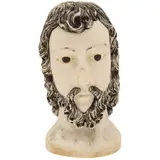 Busto de Jesús, MÉXICO, CA., 1900, Talla en marfil con detalles entintados