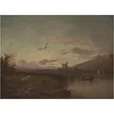 Alfred Bréansky, LOCK AWE EVENING, Óleo sobre tela