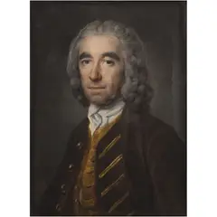 Francis Cotes, RETRATO DE CABALLERO, Pastel sobre papel