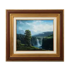 Jesús Orozco Martínez, Paisaje con salto de agua, 2005, Óleo sobre tela