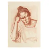 Mujer sanguina by Raúl Anguiano, 1978, Impresión sobre papel, sold Sep 2024