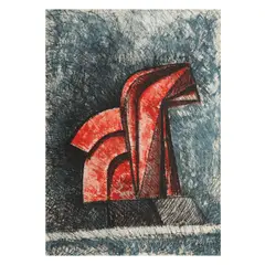 Enrique Carbajal Sebastian, Caballito (Rojo), Litografía 48 / 100