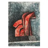 Caballito (Rojo) by Enrique Carbajal Sebastian, Litografía 48 / 100, sold Sep 2024