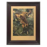 David Alfaro Siqueiros, El centauro de la conquista, Litografía Offset