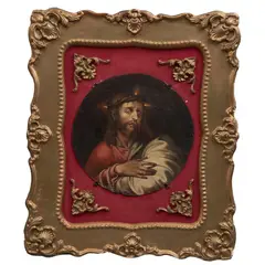 Nabor Quiroz*, ECCE HOMO, Óleo sobre lámina de cobre