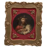 Nabor Quiroz*, ECCE HOMO, Óleo sobre lámina de cobre