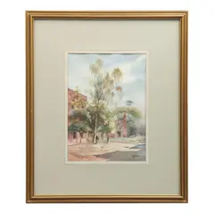 Manuel Arrieta, Paisaje, Acuarela sobre papel