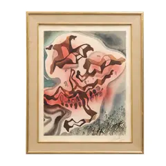 Salvador Dalí, Though I walk through the valley de The Aliyah Suite, Litografía
