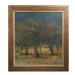Firmado Barnard, Bosque, 1951, Óleo sobre tela