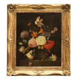 Franz Xaver Pieler, Bouquet, Óleo sobre madera