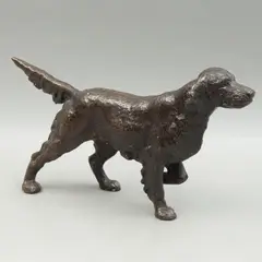 Perro de Cacería, SIGLO XX, Bronce, patinado en color marrón