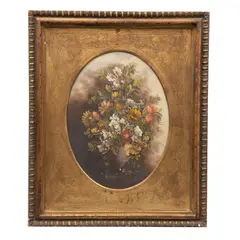 Otto von Thoren, Buquet, Óleo sobre lámina de cobre