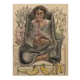 Takayoshi Ito, Mujer chamula, 1975, Acuarela y grafito sobre papel