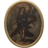 San Gabriel Arcángel, MÉXICO, SIGLO XIX, Óleo sobre tela