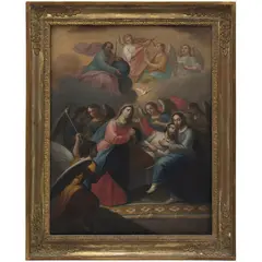 Tránsito de San José, MÉXICO, PRIMERA MITAD DEL SIGLO XIX, Óleo sobre tela
