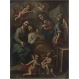 El Tránsito de San José, MÉXICO, SIGLO XVIII, Óleo sobre lámina de cobre