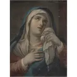 Virgen Dolorosa, MÉXICO, SIGLO XVIII, Óleo sobre tela