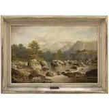 William Henry Mander, PAISAJE, Óleo sobre tela