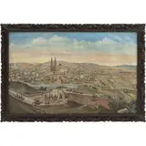 Léon Trousset, VISTA DE SAN JUAN DE LOS LAGOS, Óleo sobre tela