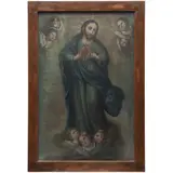 Lorenzo Zendejas, SAGRADO CORAZÓN, Óleo sobre tela