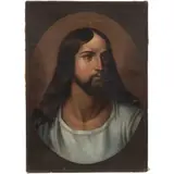 Cristo, MÉXICO, FINALES DEL SIGLO XIX, Óleo sobre tela
