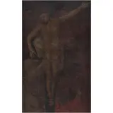 MÉXICO, CA. by Santa Teresa Con Cristo Crucificado, 1900, Óleo sobre tela montado sobre madera, offered Aug 2024