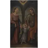 Sagrada Familia, MÉXICO, FINALES DEL SIGLO XVIII, Óleo sobre tela