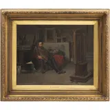 Herman Frederick Carel ten Kate, RETRATO DE ARTISTA, Óleo sobre tela