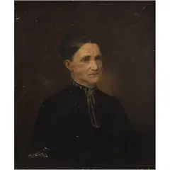 Ferdinand Danton Jr., RETRATO DE DAMA, Óleo sobre tela