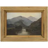 Alfred Bréanski, PAISAJE, Óleo sobre tabla