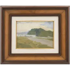 Paisaje, SIGLO XX, Óleo sobre tabla