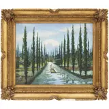 Vista de Xochimilco, MÉXICO, SIGLO XX, Óleo sobre tabla