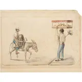 A. A. Bonnaffé, AGUADOR Y BIZCOCHERO, Acuarela sobre papel