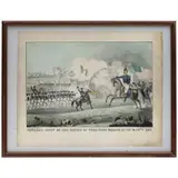 R. Magee, GENERAL SCOTT AT THE TAKING OF VERA CRUZ MARCH 22D, 23D & 24TH, 1847, Litografía coloreada, 20.8 x 30.8 cm (imagen); hoja completa, 28 x 35.5 cm