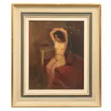 Ramón Espino Barros, Desnudo, Óleo sobre tabla
