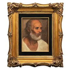 Anónimo, Retrato de anciano, Óleo sobre tela