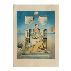 Salvador Dalí, La Madonna de Port Lligat, Litografía sobre papel japonés 53 / 300