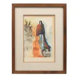El Inferno, Canto 34: Apparition de Dite, de la Carpeta La Divina Comedia by Salvador Dalí, 1960, Xilografía, offered Aug 2024