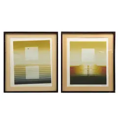 Spectrum I y Seascape IV by Carlos Dávila, Serigrafías, offered Aug 2024