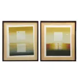 Carlos Dávila, Spectrum I y Seascape IV, Serigrafías