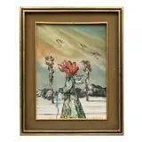Firmado Fernand, Untitled, 1983, Óleo sobre masonite