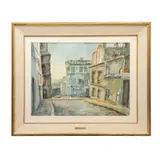 Ignacio Beteta, Vista de calle, 1969, Acuarela sobre papel