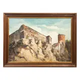 Antonia Elena Martínez Coronado, Vista arquitectonica, Óleo sobre tela