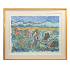 Sirenas by Juan Alcázar, Serigrafía P. A. 8 / 20, sold Jul 2024