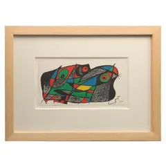 Joan Miró, Suecia, de la serie Miró escultor, 1975, Litografía sin número de tiraje