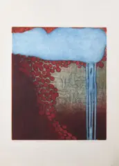 Waterfall by Mary Farl Powers, Etching A/P 1 of 4, sold Jun 2026