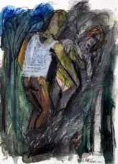 Michael Kane, Woodland Ways II, Mixed Media on Paper