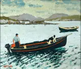 Norman J. Smyth, The Ferryman, Oil on Canvas